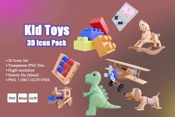 Kid Toys 3D Icon Pack