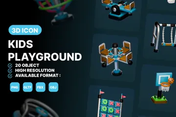 KIDS PLAYGROUND 3D Icon Pack