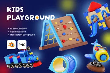 Kinderspielplatz 3D Icon Pack