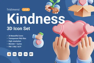 Kindness 3D Icon Pack