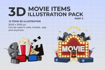 Kinofilm 3D Illustration Pack