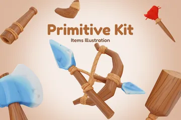 Kit d'armes primitives Pack 3D Icon