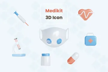 Kit médical Pack 3D Illustration
