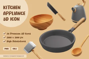 Kitchen Appliance 3D Icon Pack