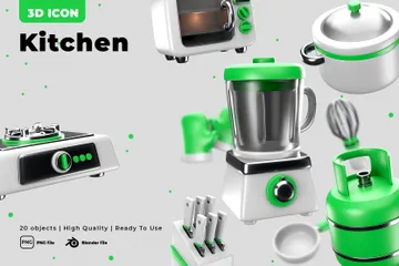 Kitchen Tools 3D Icon Pack