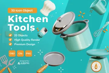 Kitchen Tools 3D Icon Pack