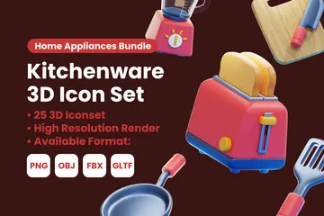 KITCHENWARE 3D Icon Pack