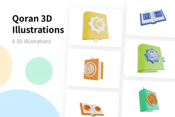 Koran 3D Illustration Pack