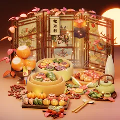 Korean Thanksgiving 3D Icon Pack