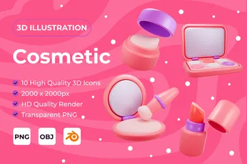 Kosmetika 3D Icon Pack