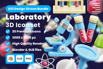 Laboratoire Pack 3D Icon