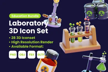 LABORATORY 3D Icon Pack