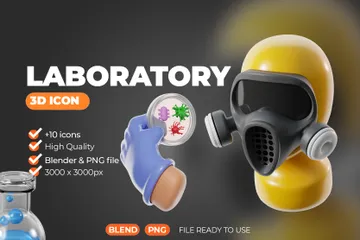 Laboratory 3D Icon Pack