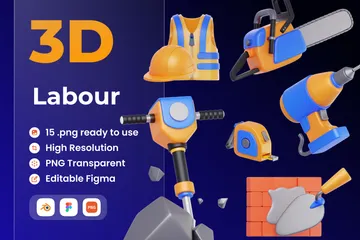 Labour 3D Icon Pack