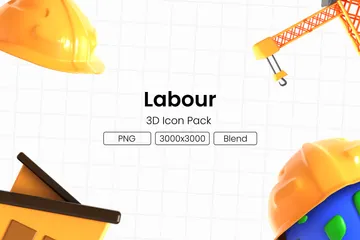 Labour 3D Icon Pack