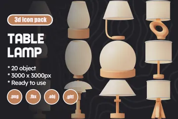 Lampe de table Pack 3D Icon