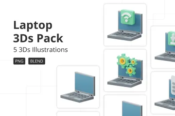 Laptop 3D Icon Pack