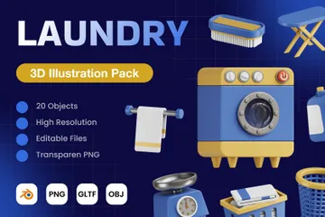 Laundry 3D Icon Pack