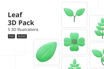 Leaf 3D Icon Pack