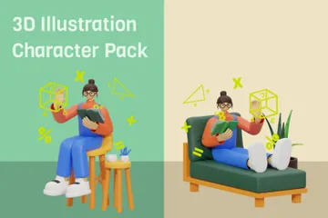 Learn Math 3D Illustration Pack