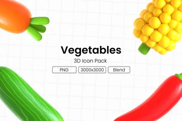 Légume Pack 3D Icon