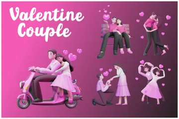 Les Amants Pack 3D Illustration