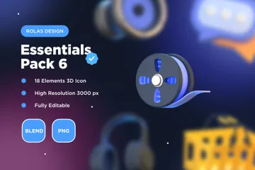 Essentiels 6 Pack 3D Icon