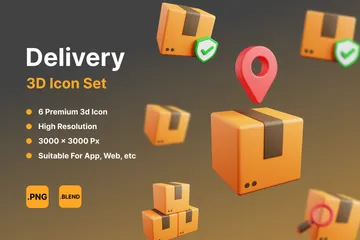 Livraison Pack 3D Icon