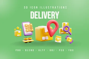 Livraison Pack 3D Icon