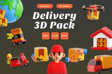 Livraison Pack 3D Icon