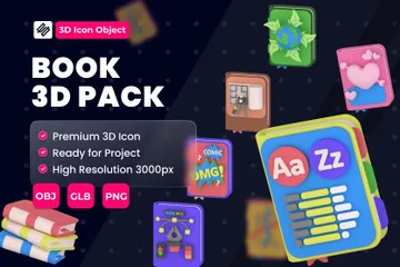 Livre Pack 3D Icon