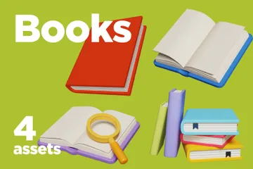 Livros 3D Icon Pack