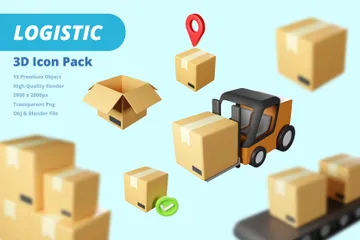 LOGISTIC 3D Icon Pack