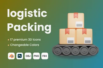 Logistic Packing 3D Icon Pack