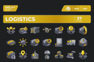 Logistics 3D Icon Pack