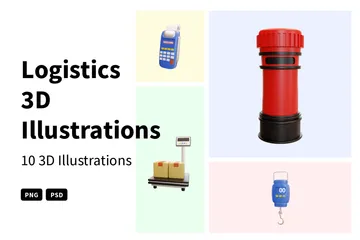 Logistics 3D Illustration Pack