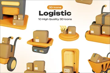 La logistique Pack 3D Icon