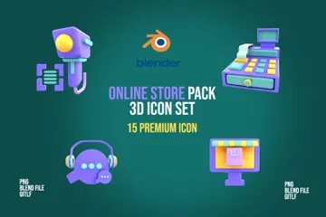 Loja online Pacote de Icon 3D