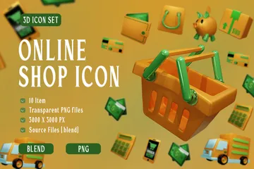 Loja online Pacote de Icon 3D