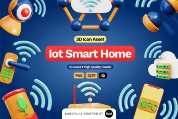Lot Smart Home 3D Icon Pack