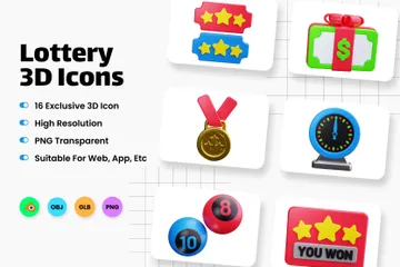 Lottery 3D Icon Pack