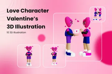Love Character 3D Illustration Pack