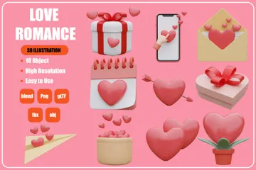 Love Romance 3D Icon Pack