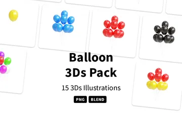Luftballons 3D Icon Pack