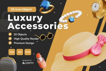 Luxury Accessories 3D Icon Pack