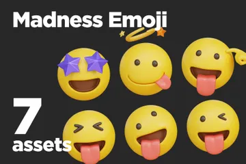 Madness Emoji 3D Icon Pack