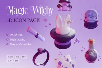 Magia Bruja Paquete de Icon 3D