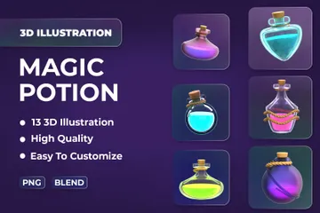 Magic Potion 3D Icon Pack