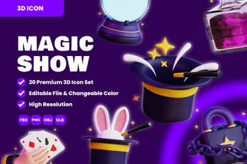 Magic Show 3D Icon Pack