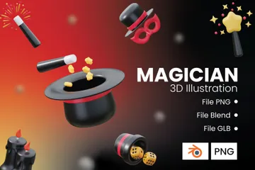 Magicien Pack 3D Icon